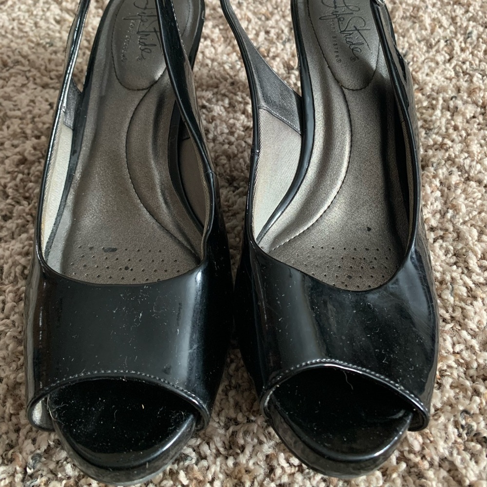 Life Stride Black High Heels